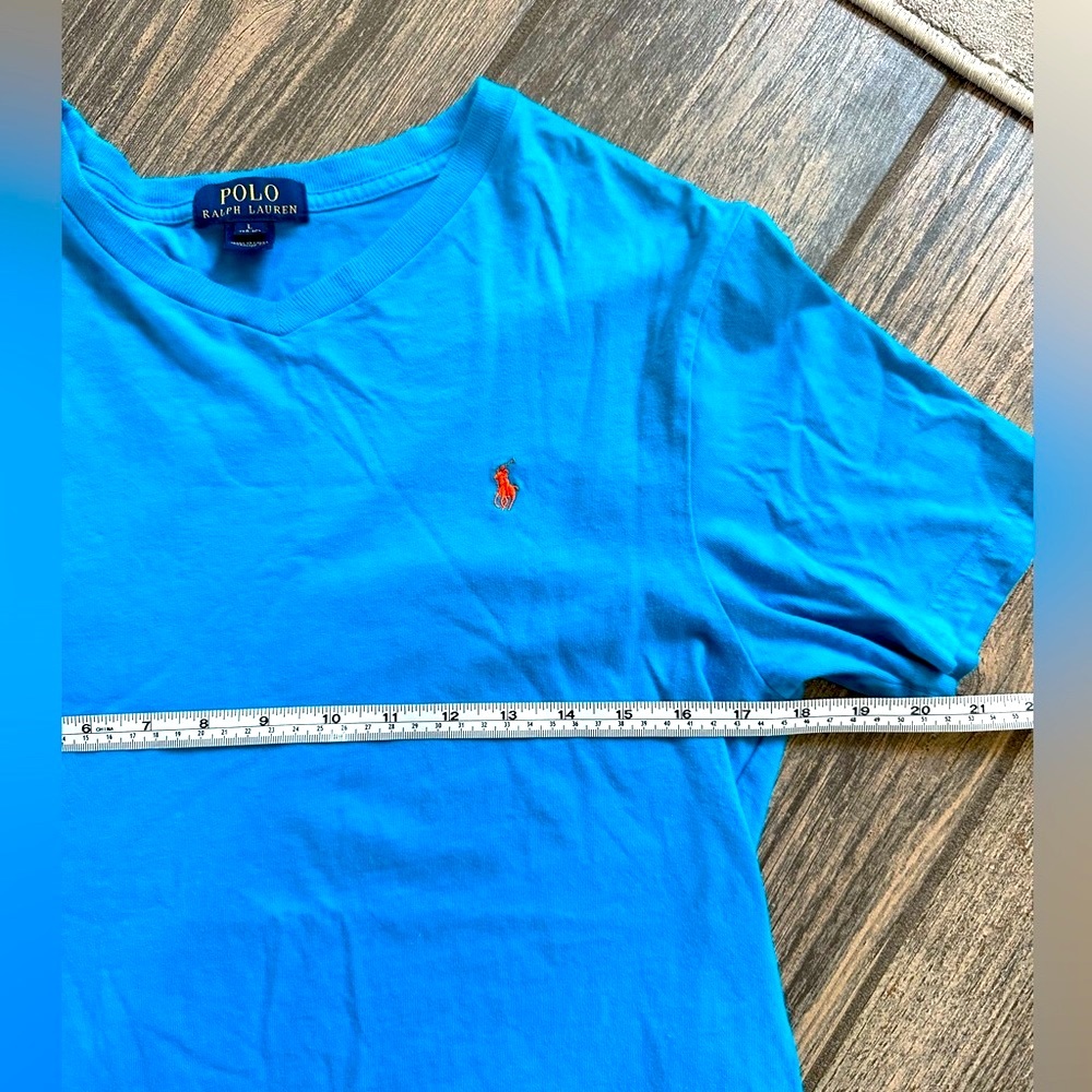 Polo Ralph Lauren Boys 14-16 V-Neck Cotton Tee - Picture 6 of 8